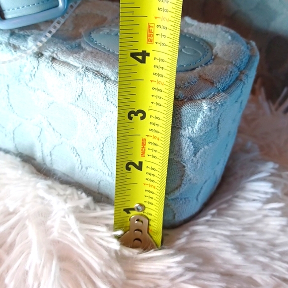 Coach Noelle Sandal In Signature Terry Cloth Blue Size 8.5 B NEW - Picture 16 of 16